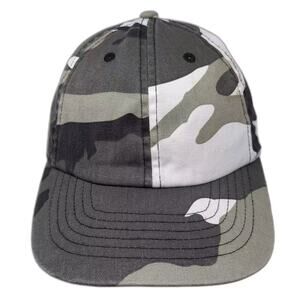 The Hat Depot Baseball Cap Gray Green Camouflage Hat OS Adjustable Slideback